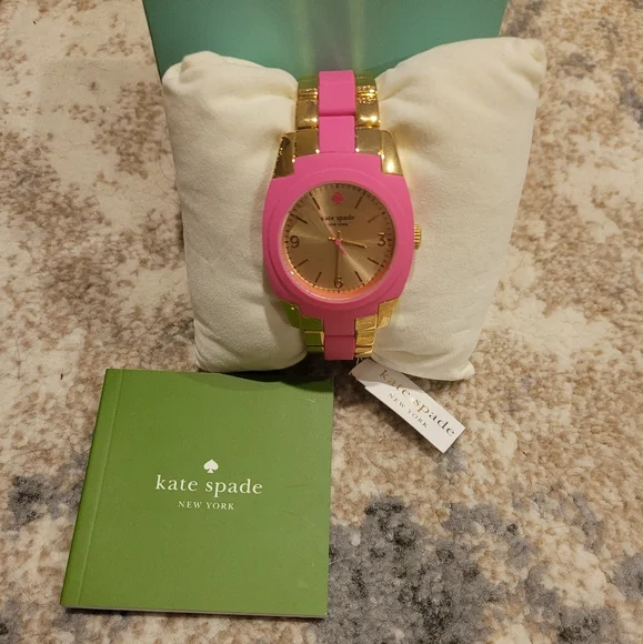 NWT Gold and Pink Watch made by Kate Spade (includes box) - Picture 5 of 6